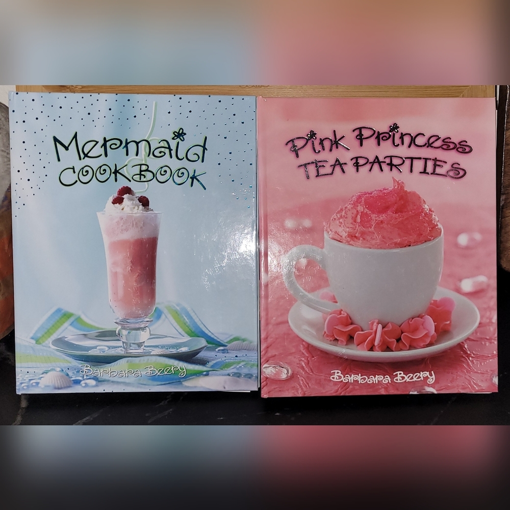 Pink Princess Tea Parties & Mermaid Cook Book bundle